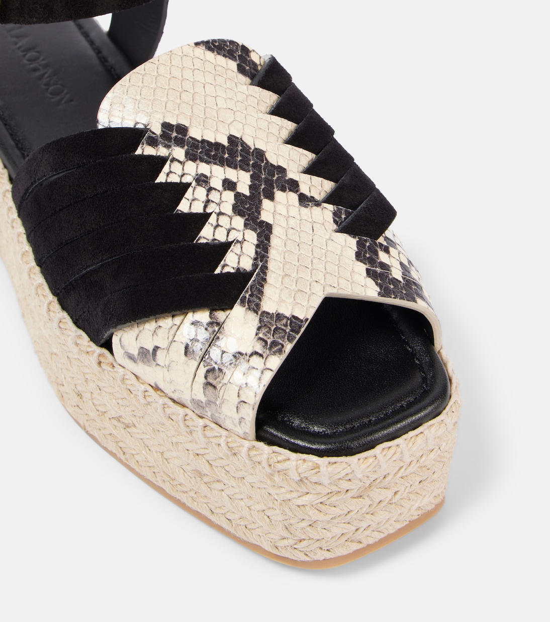 Stivaletti in pelle Elsa con suola espadrillas di Ulla Johnson, stile giovane e trendy