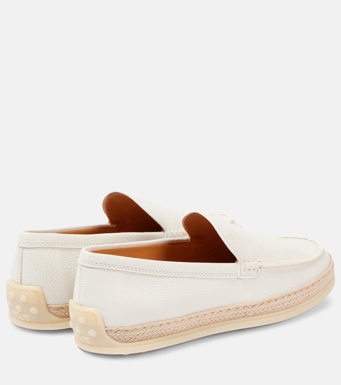 Mocassini in pelle con rafia | Tod's