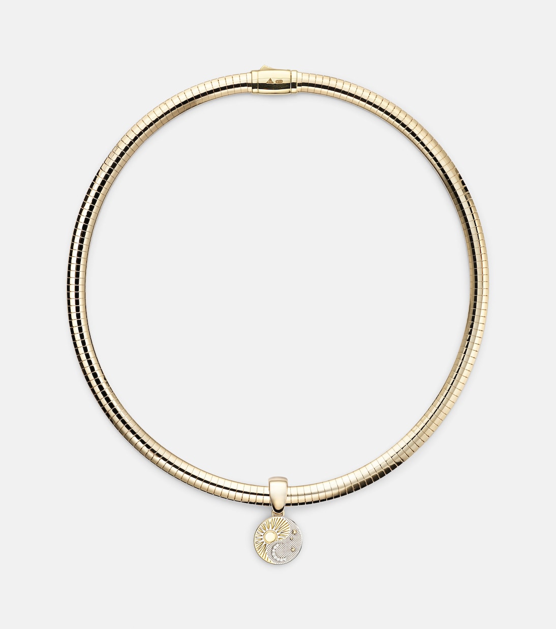 Collier Balance - Foundational Keys en or jaune et blanc 18 ct et diamants | FoundRae