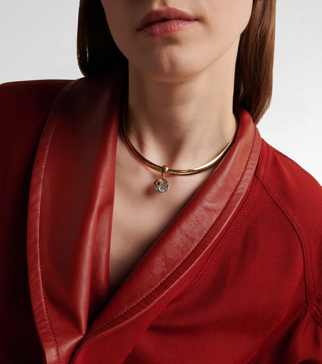 Collier Balance - Foundational Keys en or jaune et blanc 18 ct et diamants | FoundRae