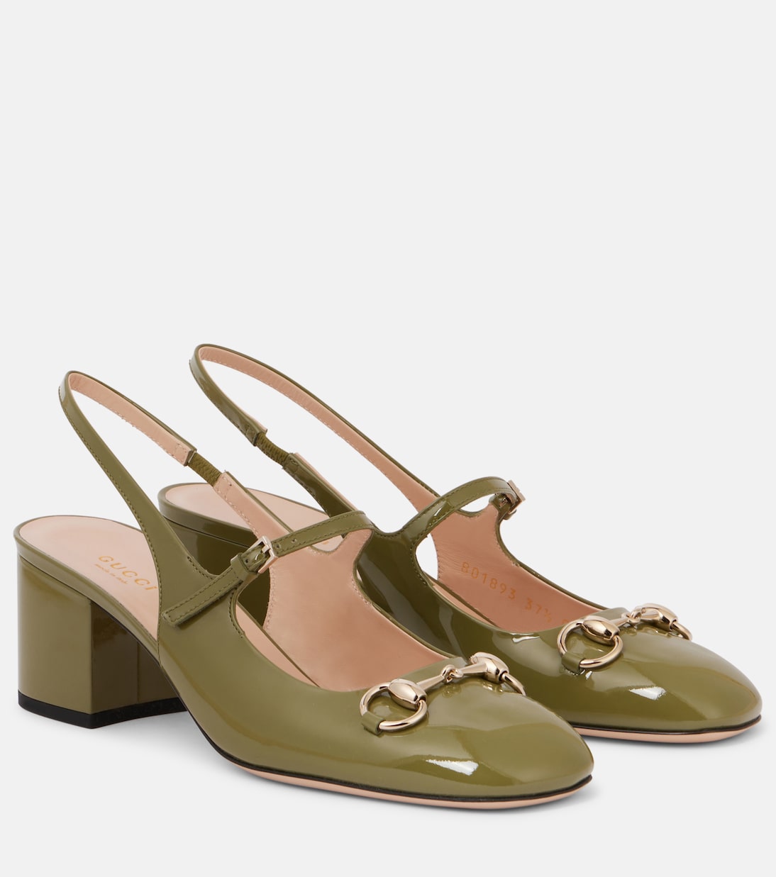 Scarpe Mary Jane in vernice GUCCI con dettaglio Horsebit 55, stile giovane e raffinato