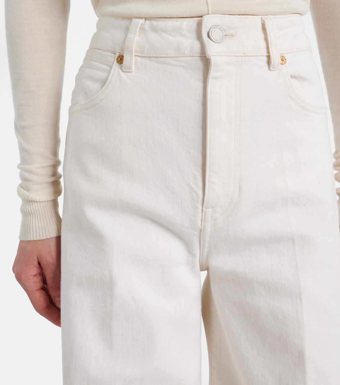 Jeans Abbey a gamba larga e vita alta | Joseph