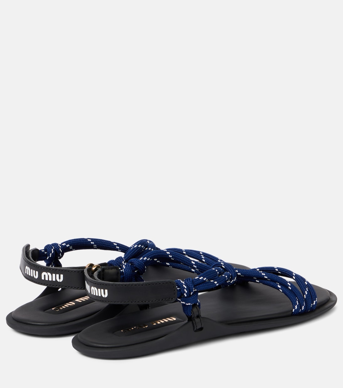 Sandales Rivière à cuir | Miu Miu