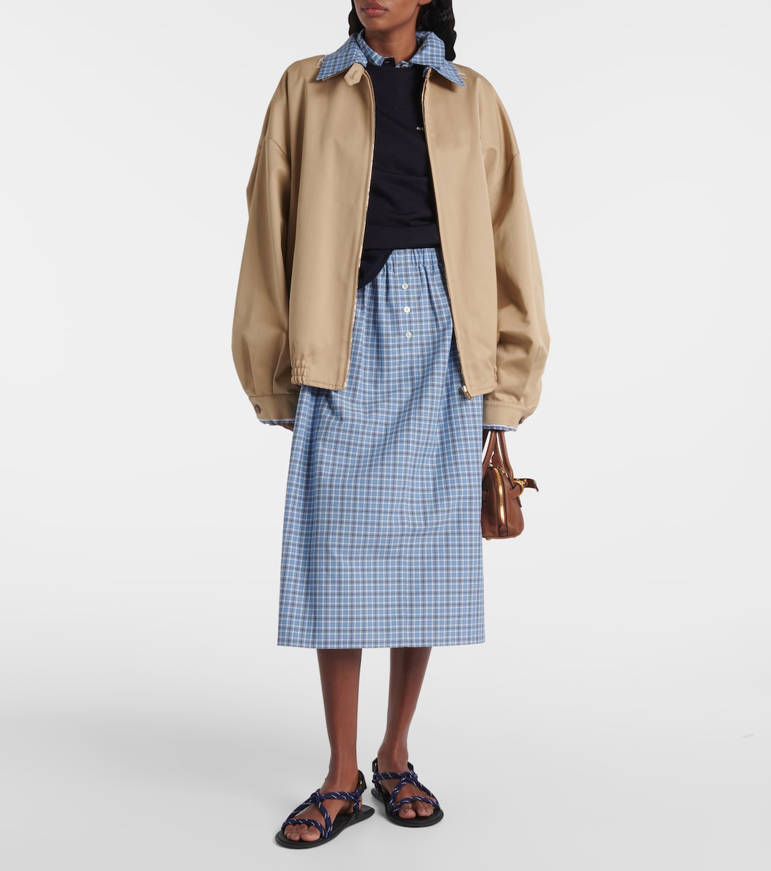 Sandales Rivière à cuir | Miu Miu