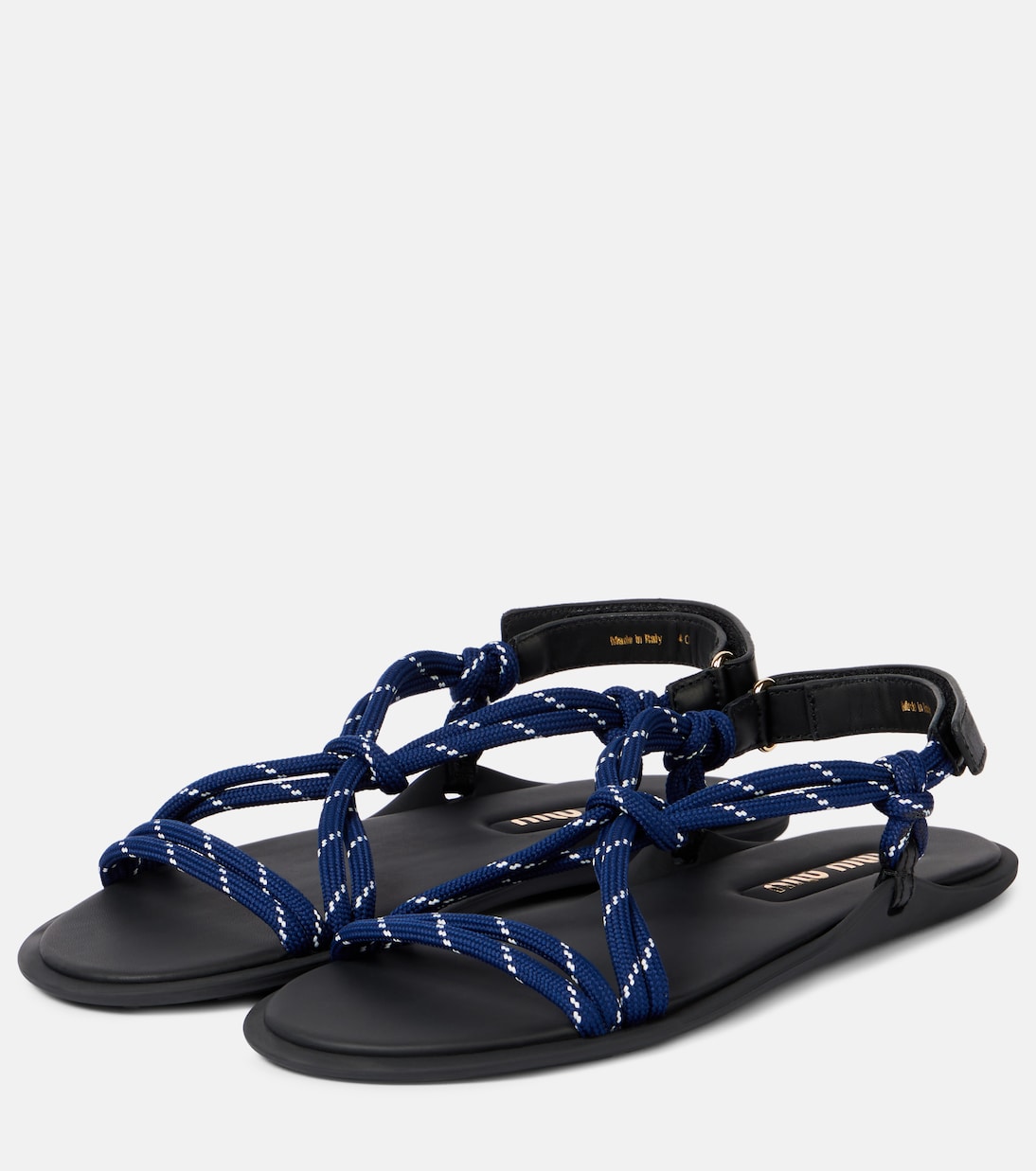 Sandales Rivière à cuir | Miu Miu