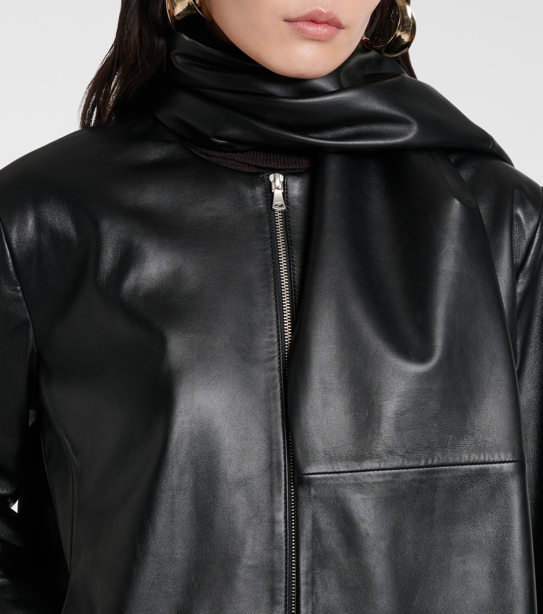 Veste Layla en cuir | Nour Hammour
