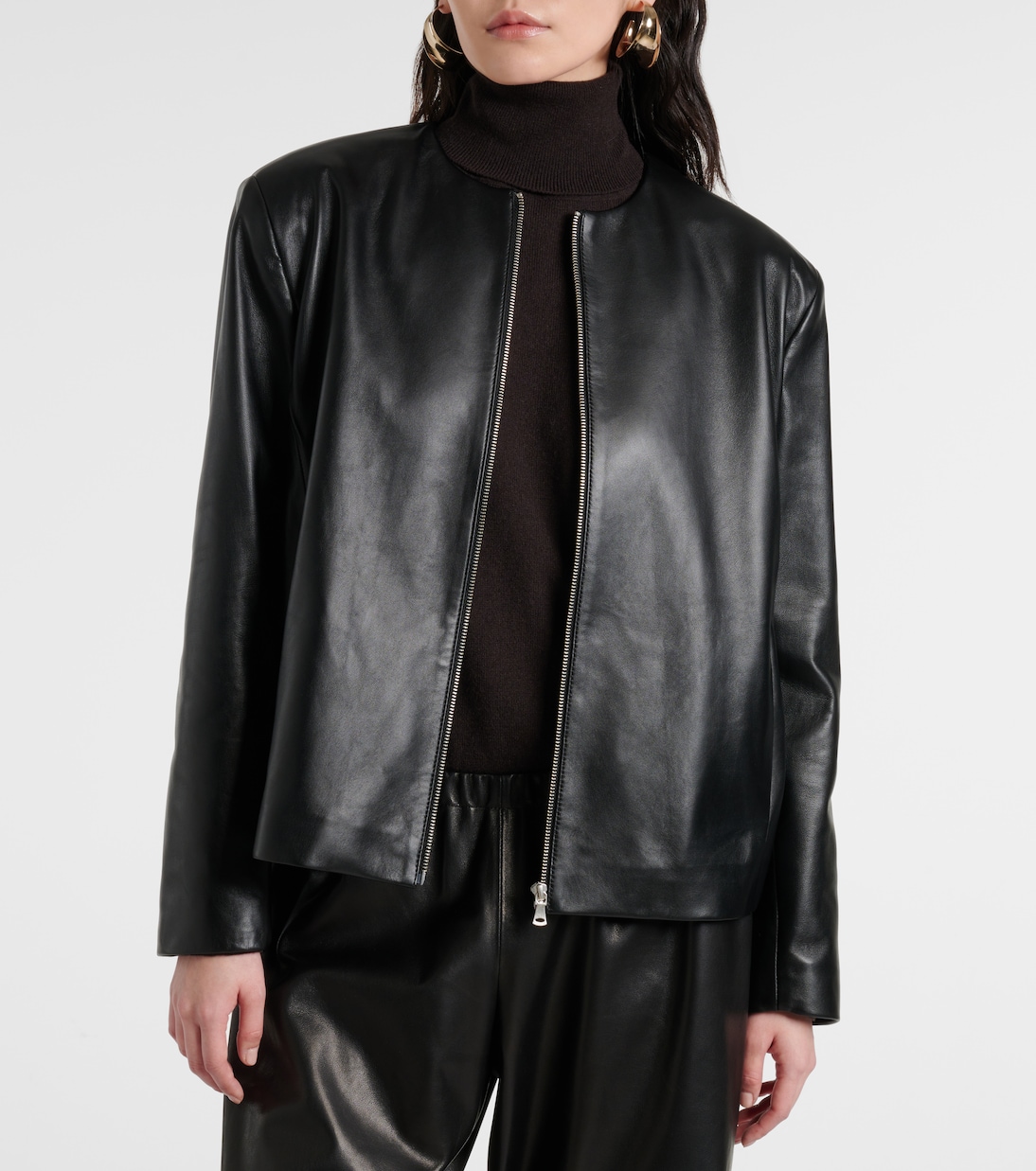 Veste Layla en cuir | Nour Hammour