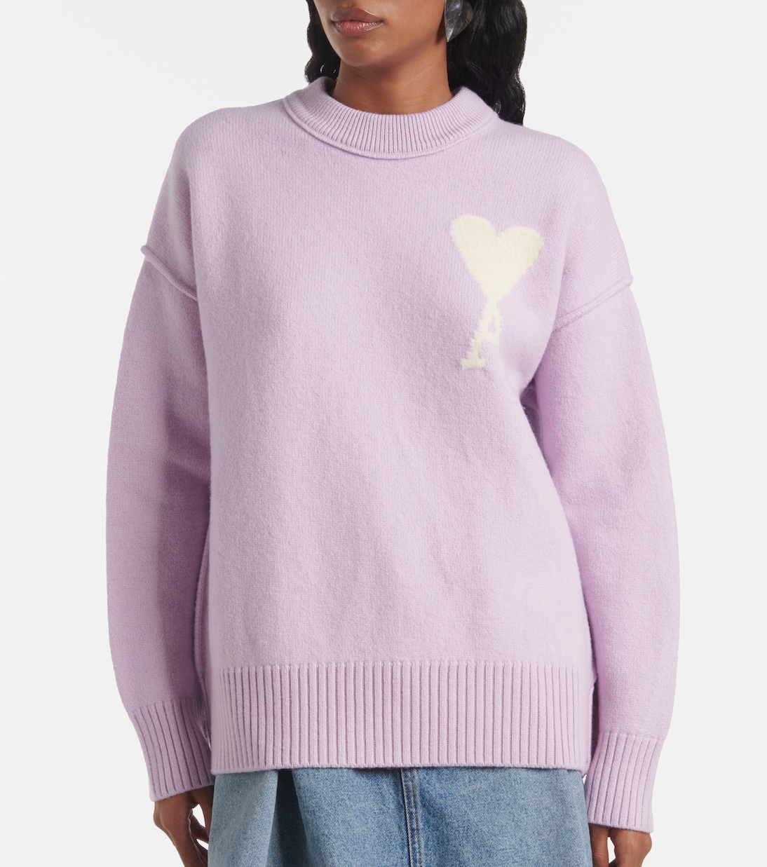 Pullover Ami de Cœur in lana vergine | Ami Paris