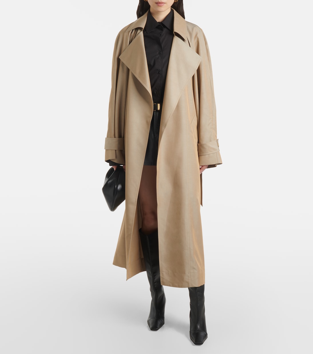 Astoria cutout trench coat | The Frankie Shop
