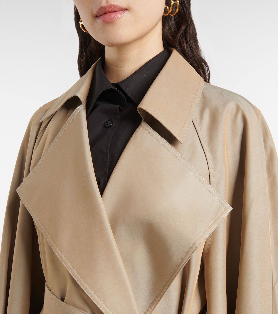 Astoria cutout trench coat | The Frankie Shop