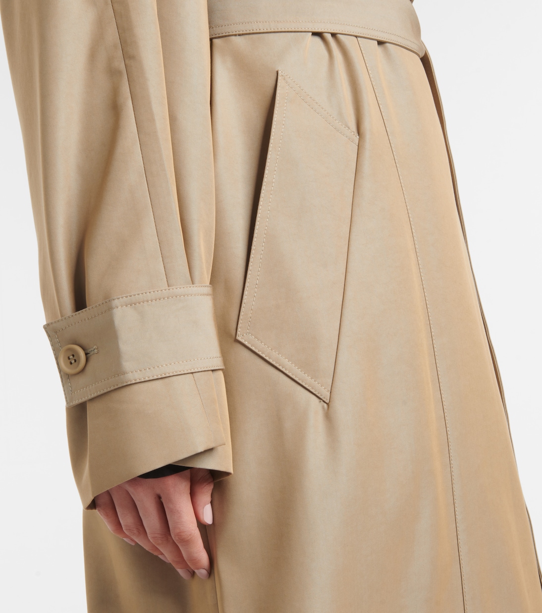 Astoria cutout trench coat | The Frankie Shop