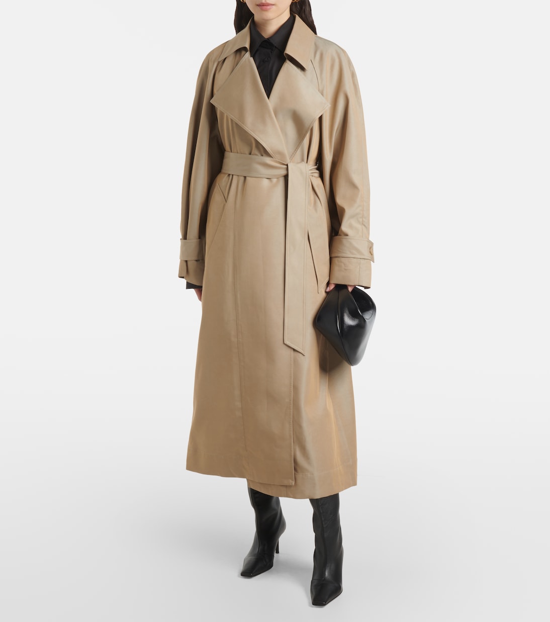 Astoria cutout trench coat | The Frankie Shop