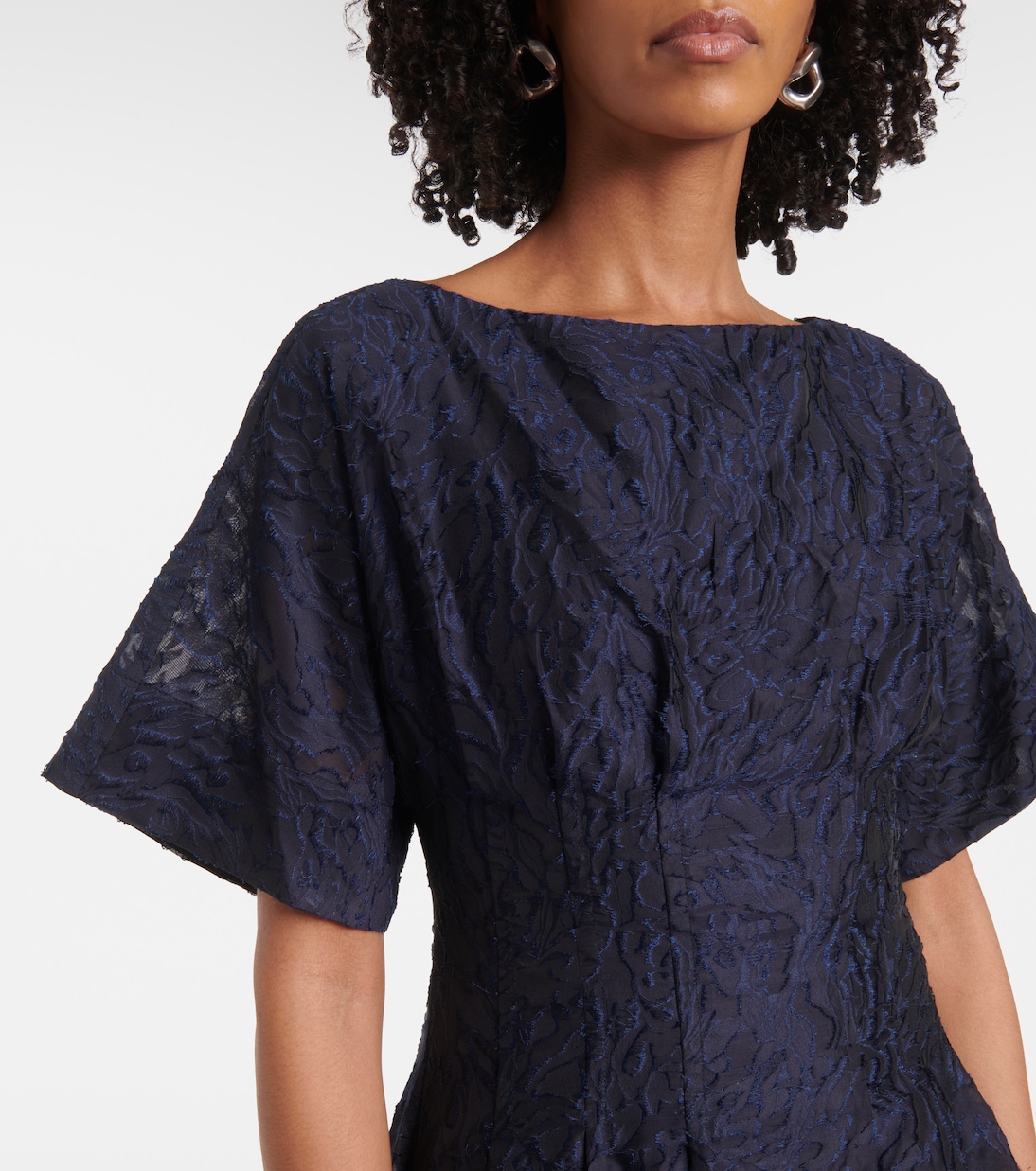Abito midi Rosalie in jacquard | Simkhai