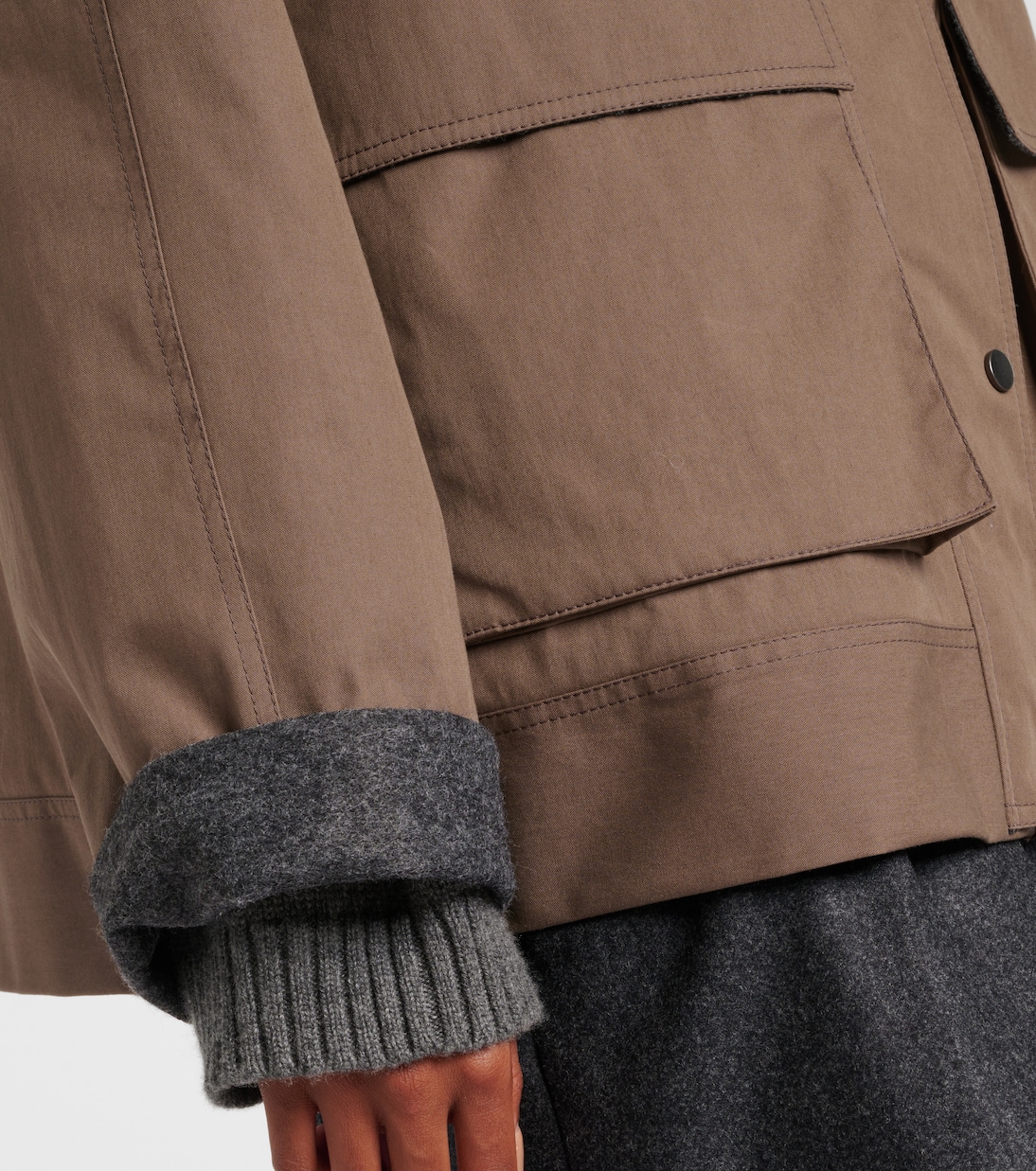 Jacke aus einem Baumwollgemisch | Brunello Cucinelli