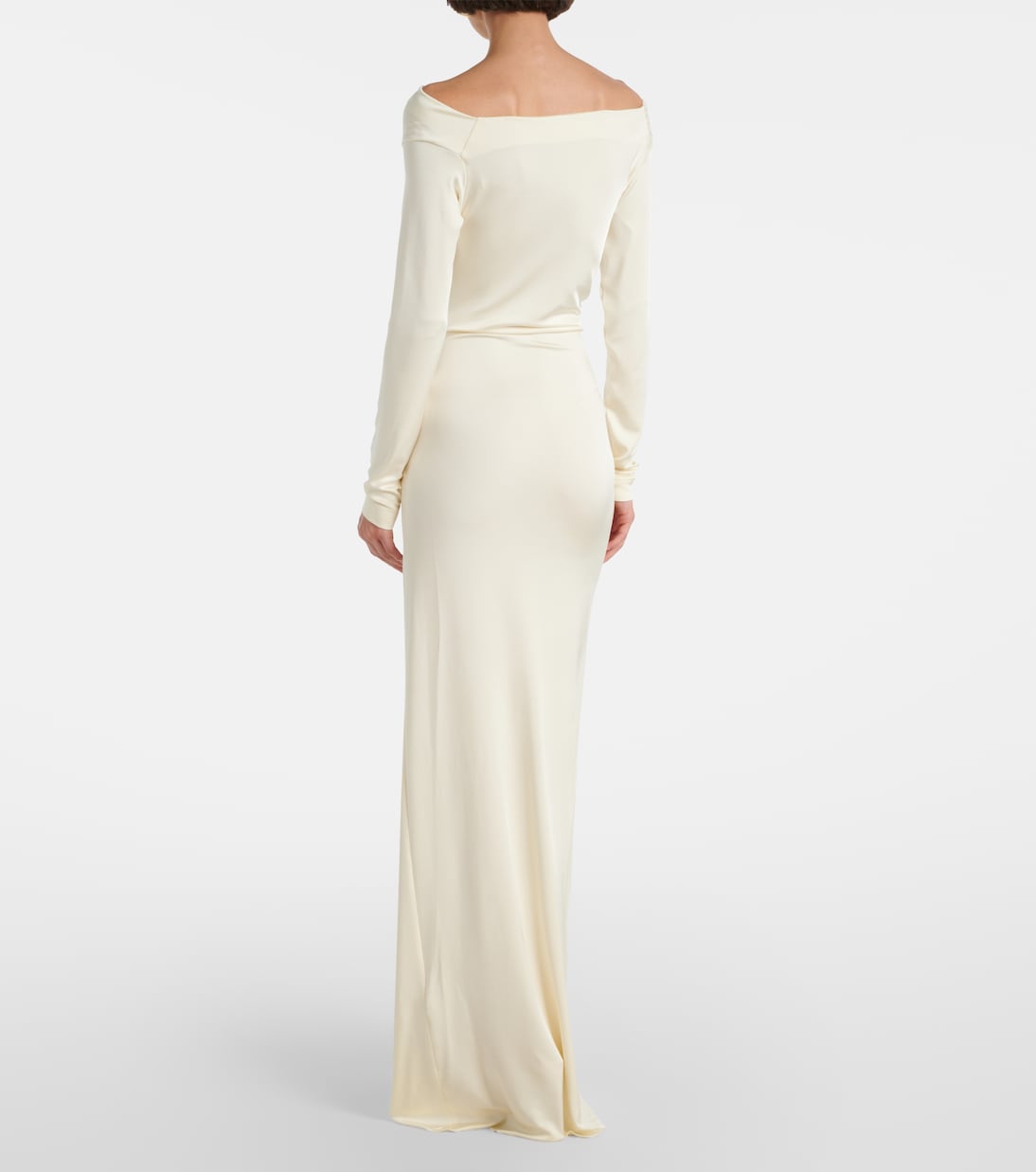 Draped off-shoulder jersey gown | Victoria Beckham
