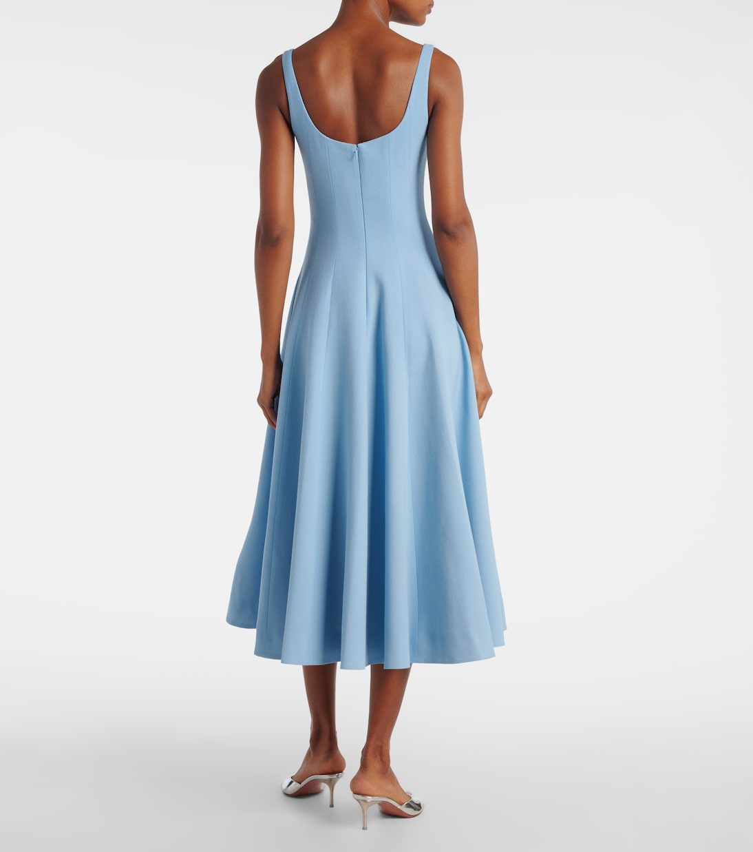 Robe midi Collins en crêpe de laine | Emilia Wickstead