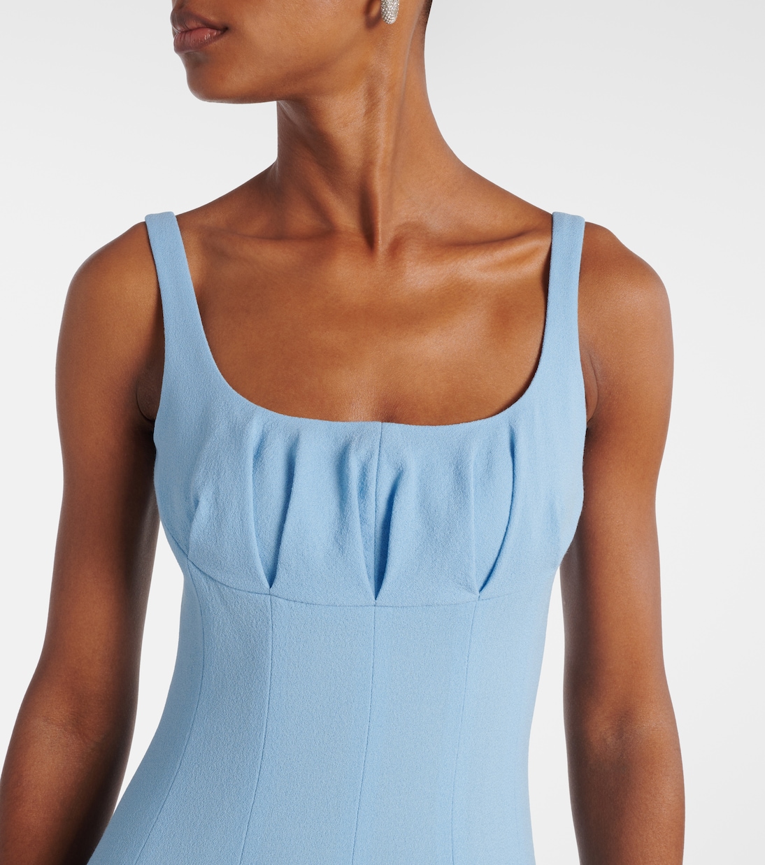 Robe midi Collins en crêpe de laine | Emilia Wickstead