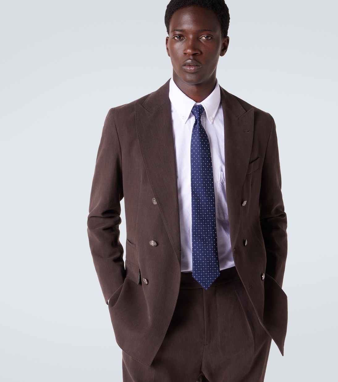 Cravate en jacquard de soie | Brunello Cucinelli