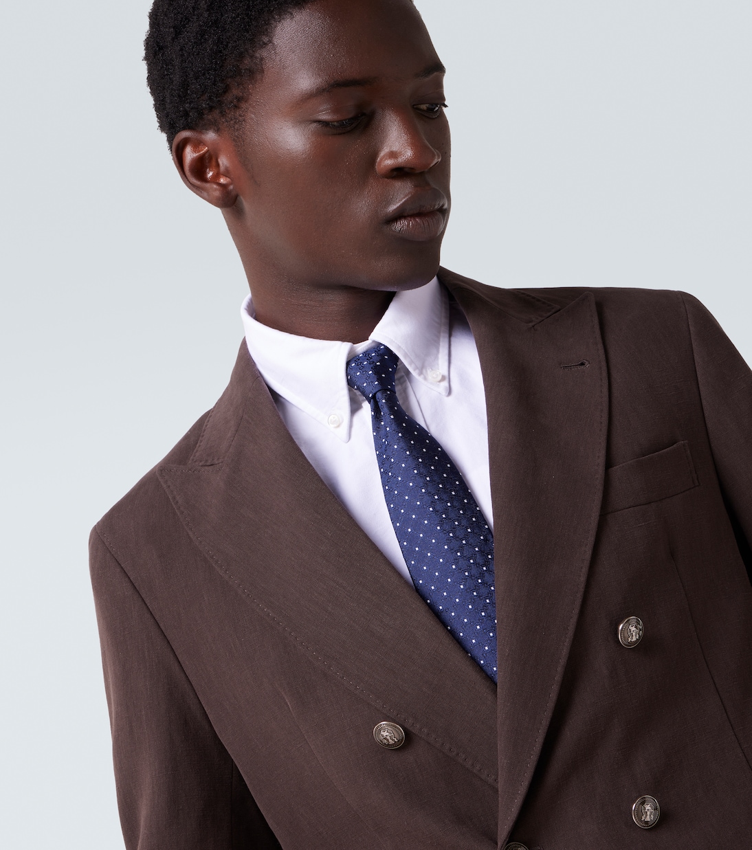 Cravate en jacquard de soie | Brunello Cucinelli