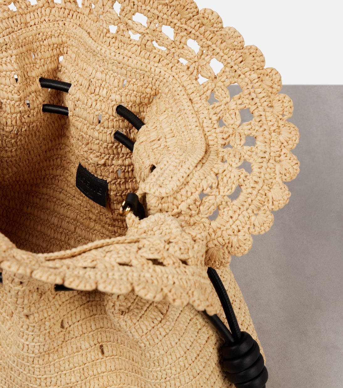 Pochette Flamenco Medium en raphia | Loewe