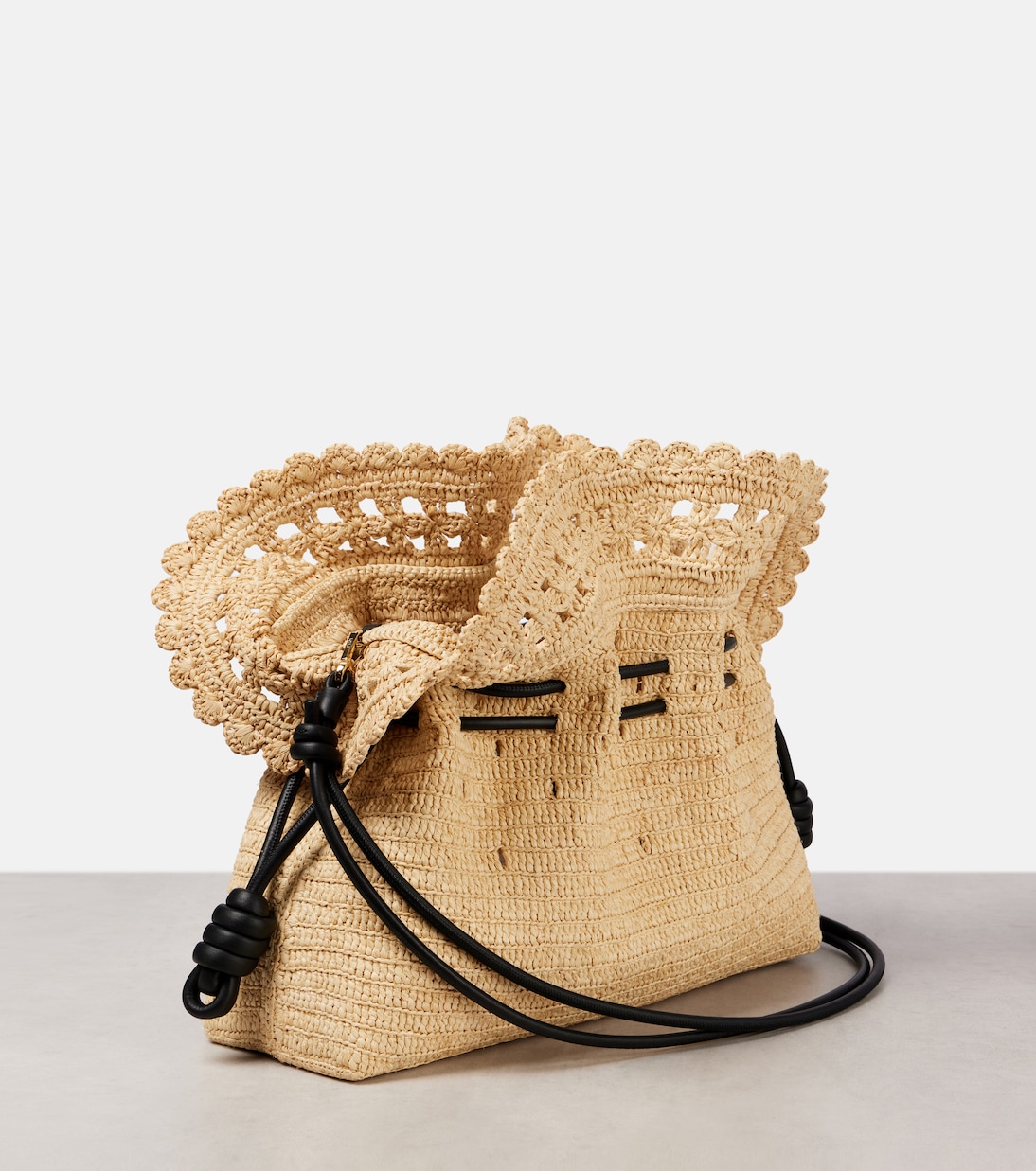 Pochette Flamenco Medium en raphia | Loewe