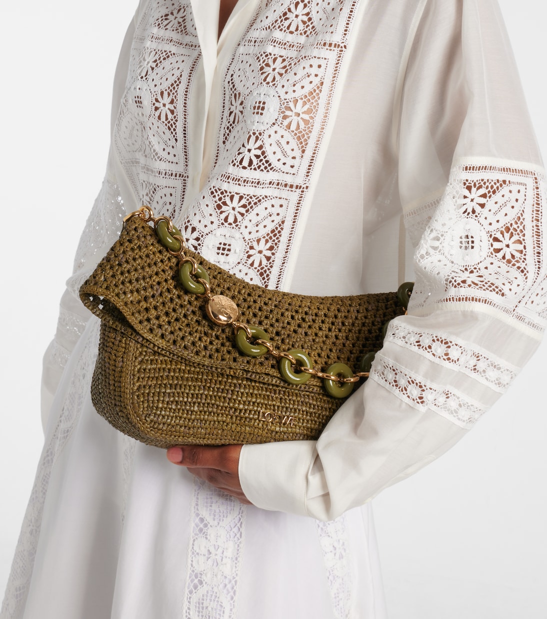 Sac Paula's Ibiza Ola Small en raphia | Loewe