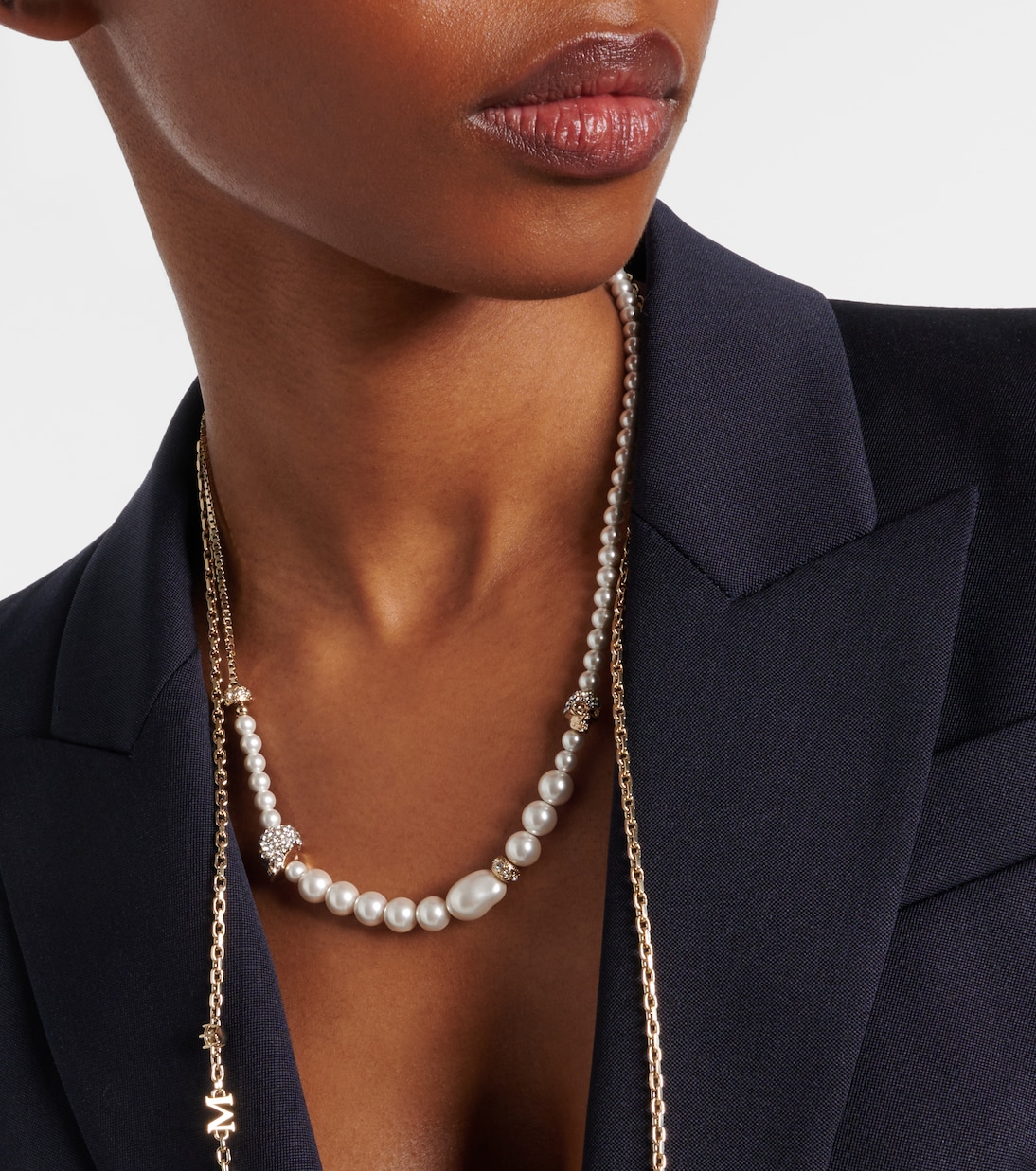 Faux pearl necklace | McQueen