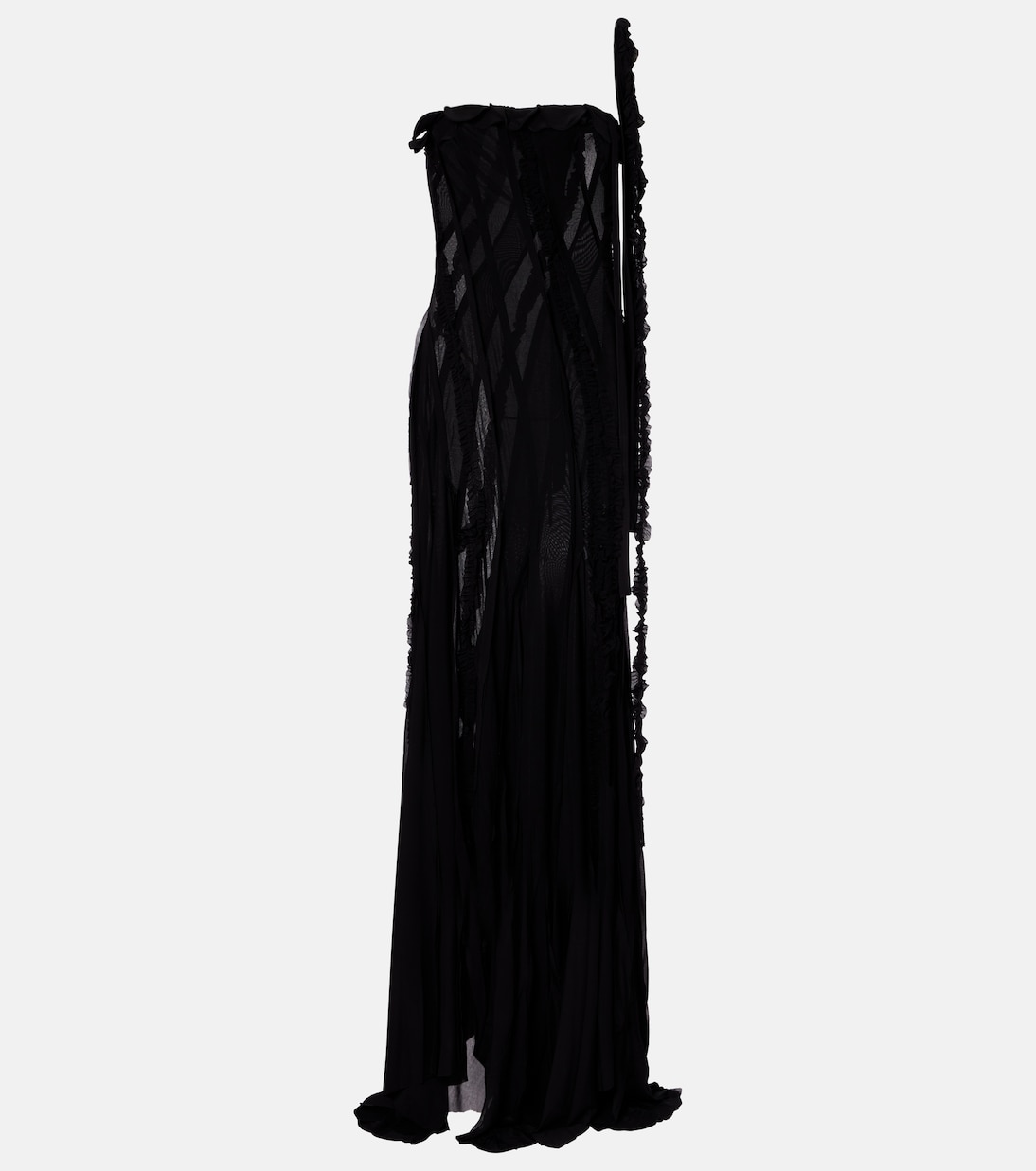 Draped one-shoulder gown | Blumarine