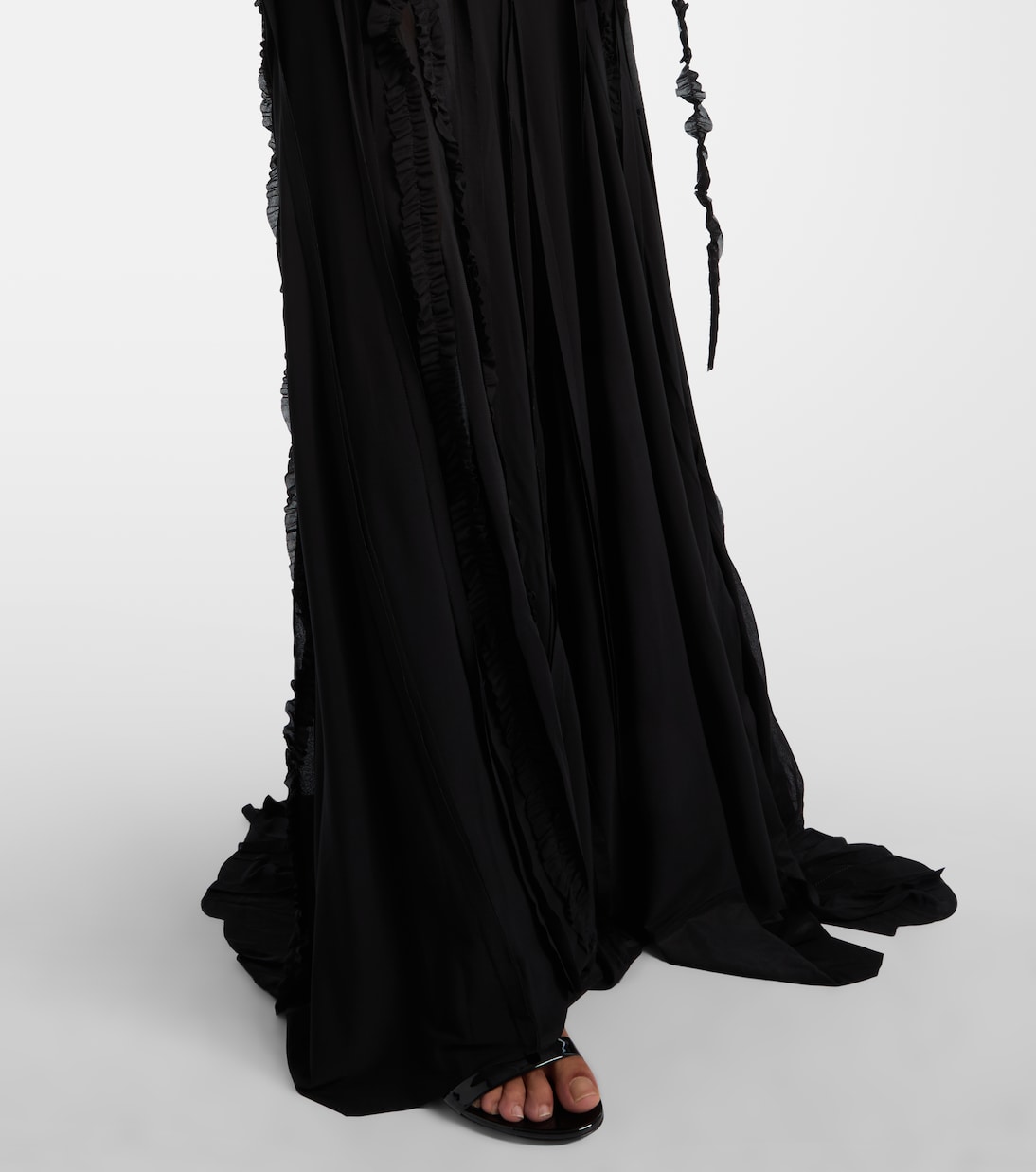 Draped one-shoulder gown | Blumarine