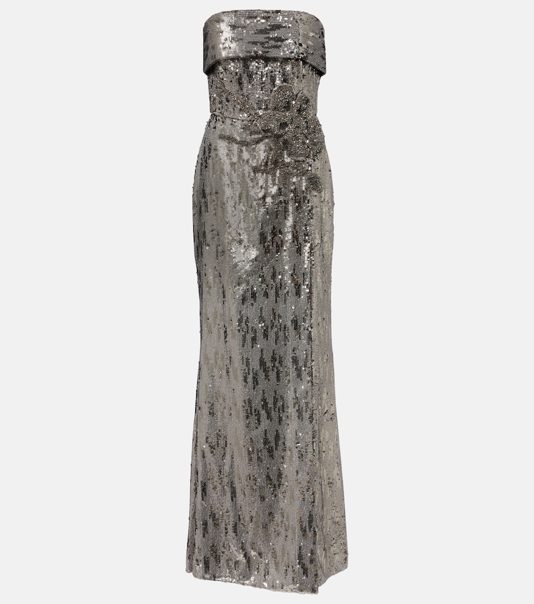 Sequined strapless gown | Elie Saab