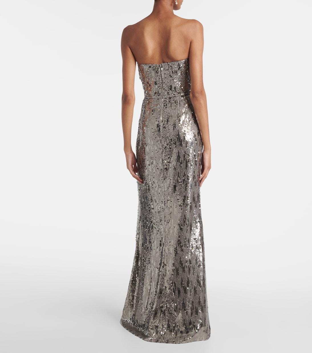 Sequined strapless gown | Elie Saab