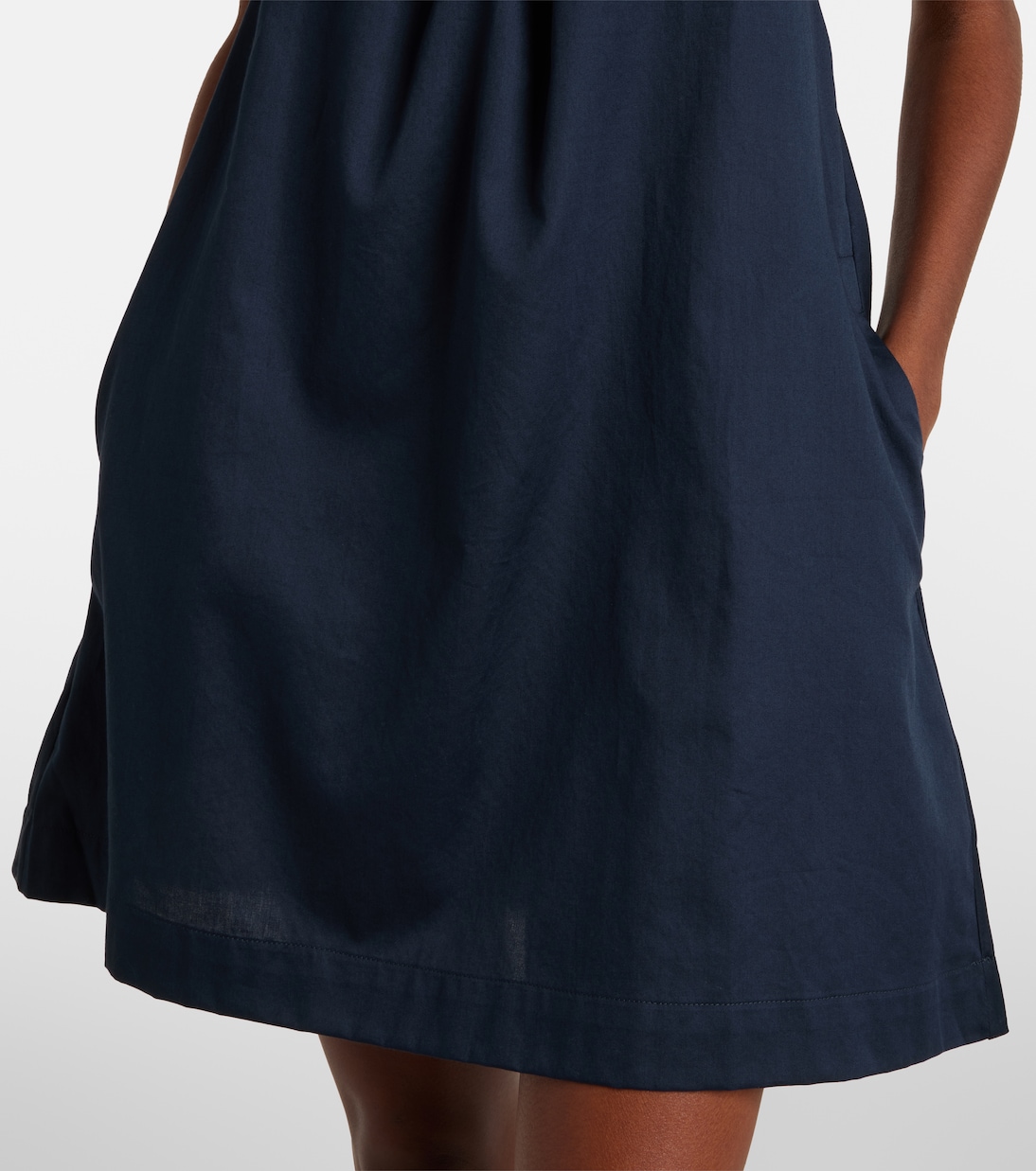 Yoko gathered cotton minidress | Leset