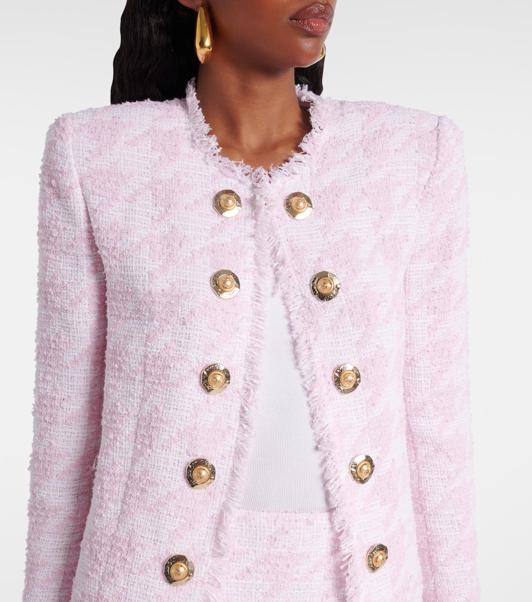 Spencer cotton-blend tweed jacket | Balmain