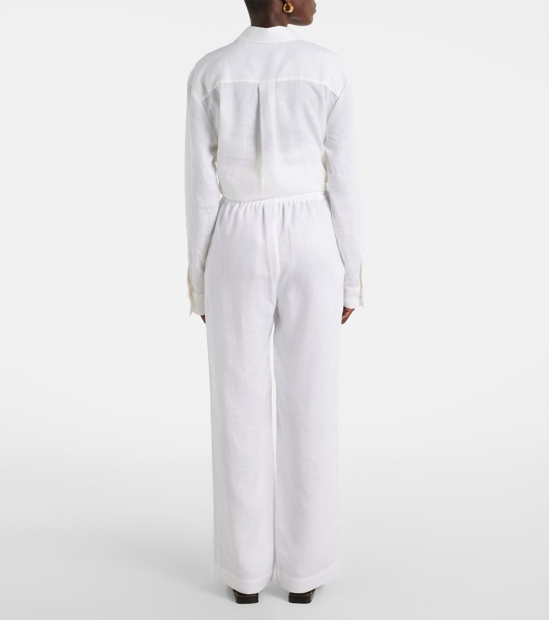 Aurelia linen wide-leg pants | Asceno
