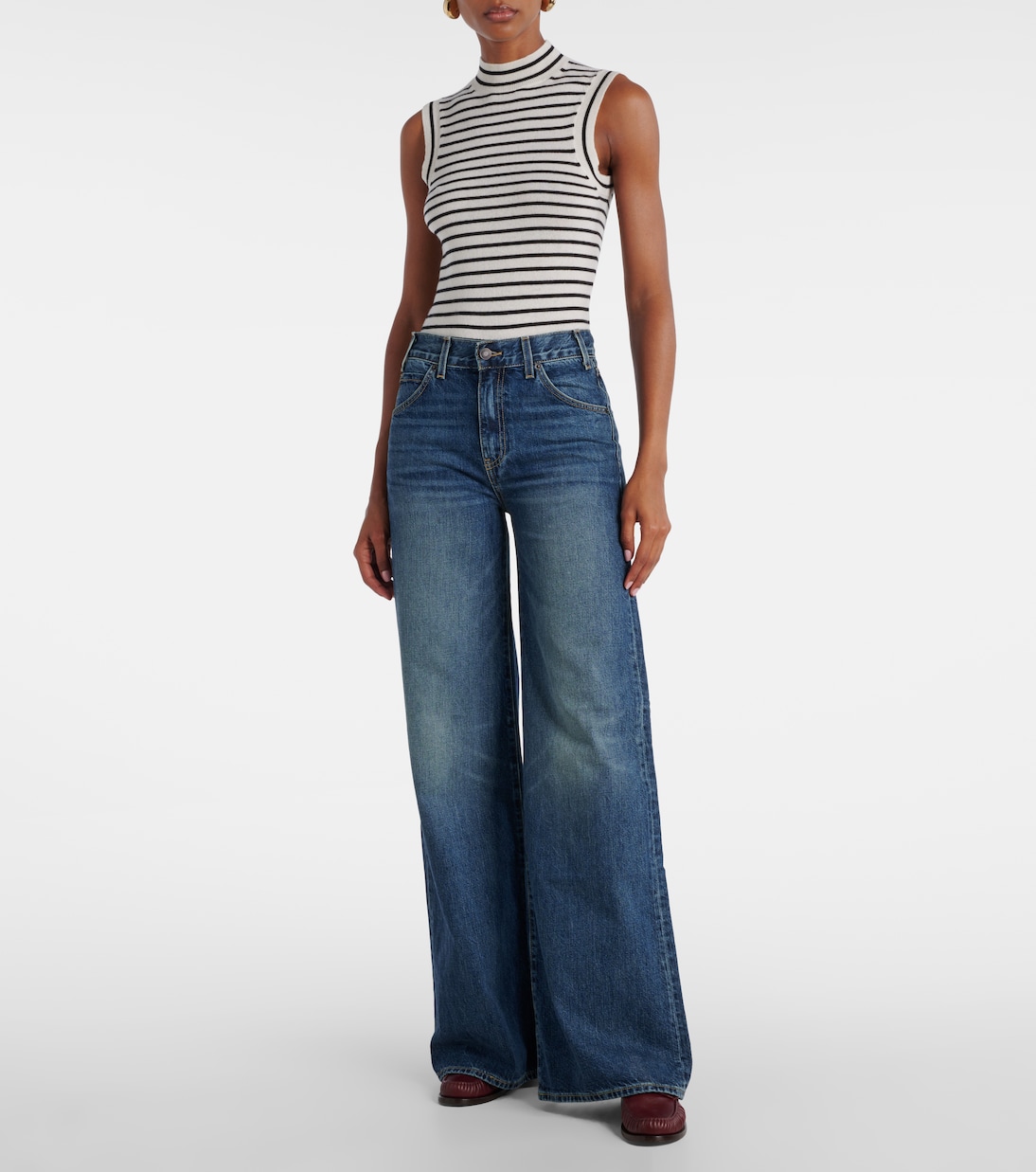 Jeans anchos Salome de tiro medio | Nili Lotan