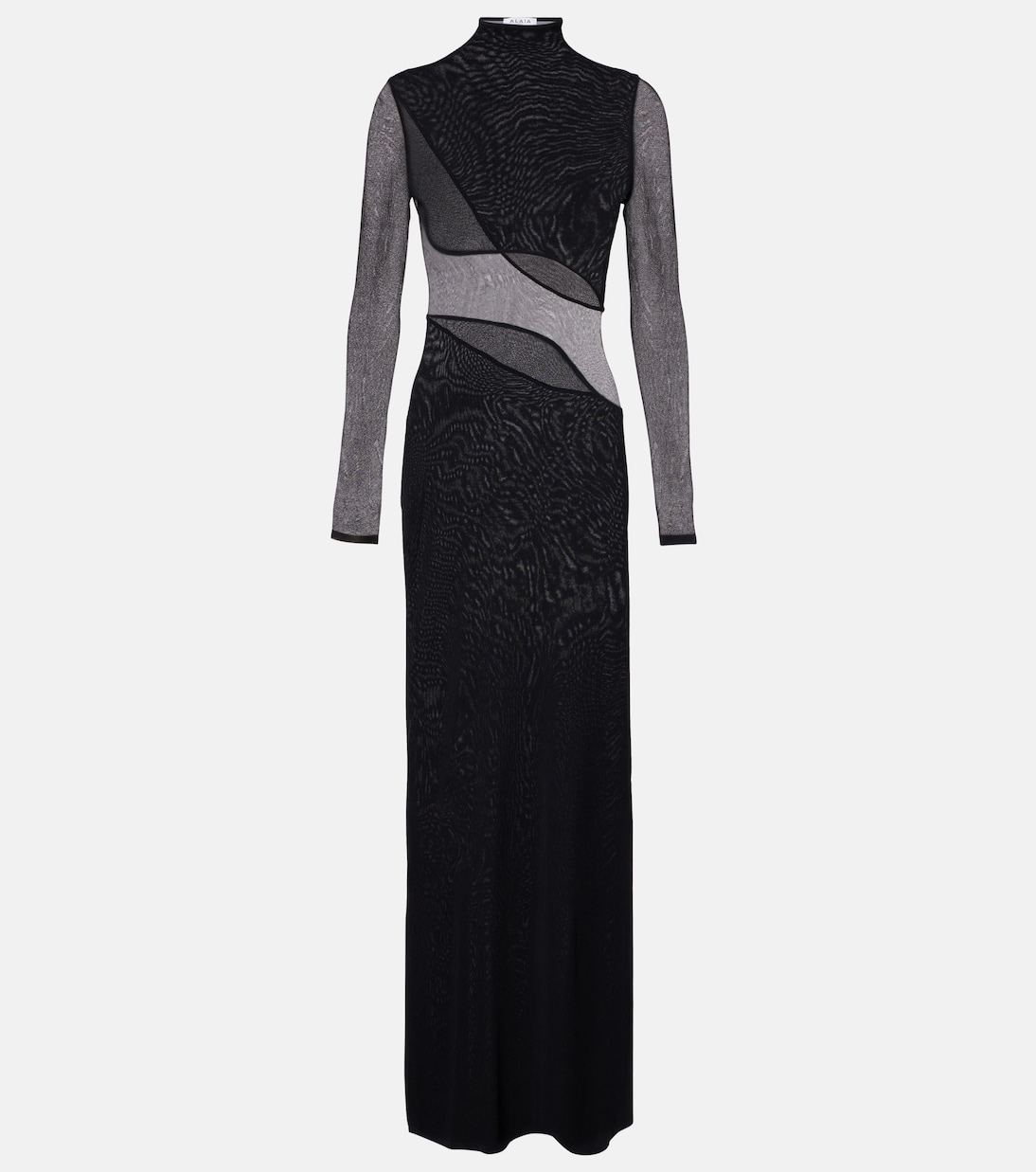 Paneled sheer mesh maxi dress | Alaïa