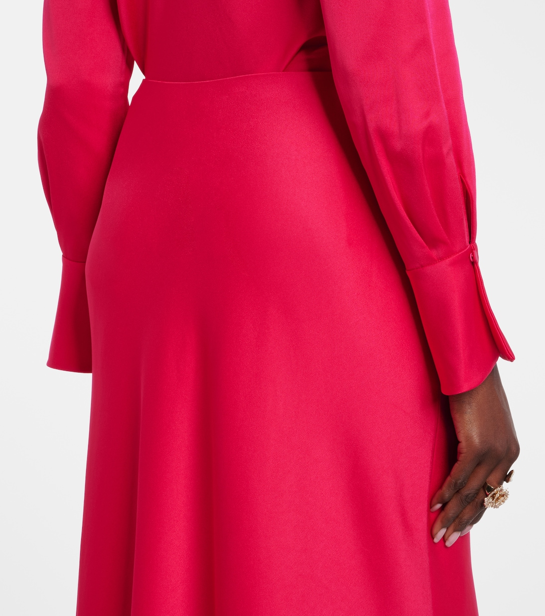 Kiri satin maxi skirt | Simkhai