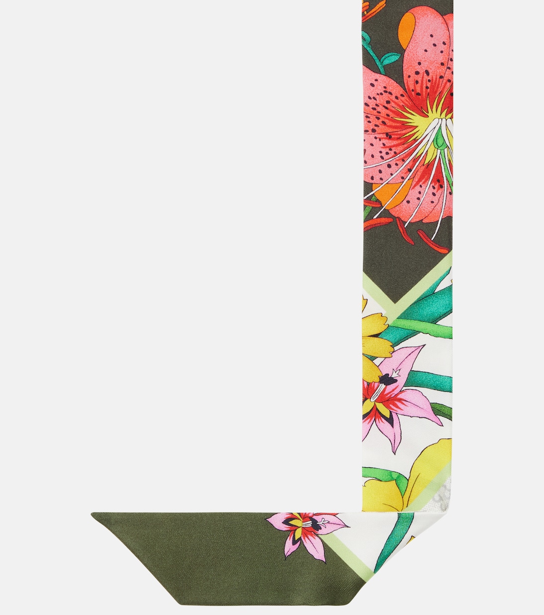 Printed twill silk scarf | Gucci