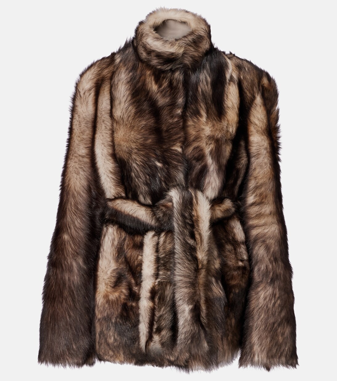 Elsa shearling wrap coat | Nour Hammour
