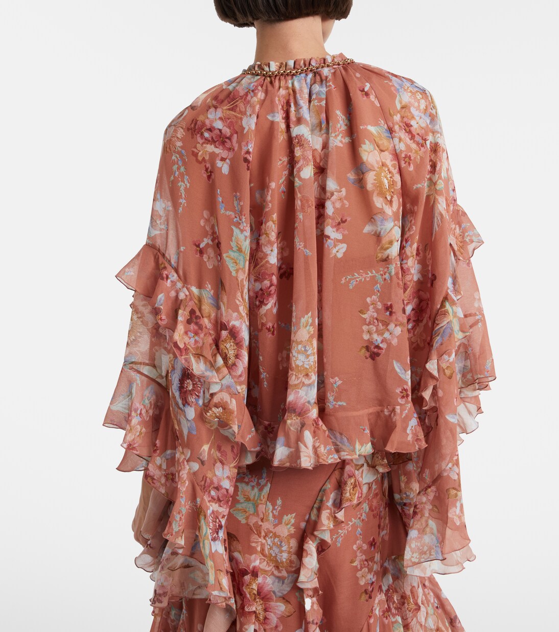 Awaken floral cotton and silk blouse | Zimmermann