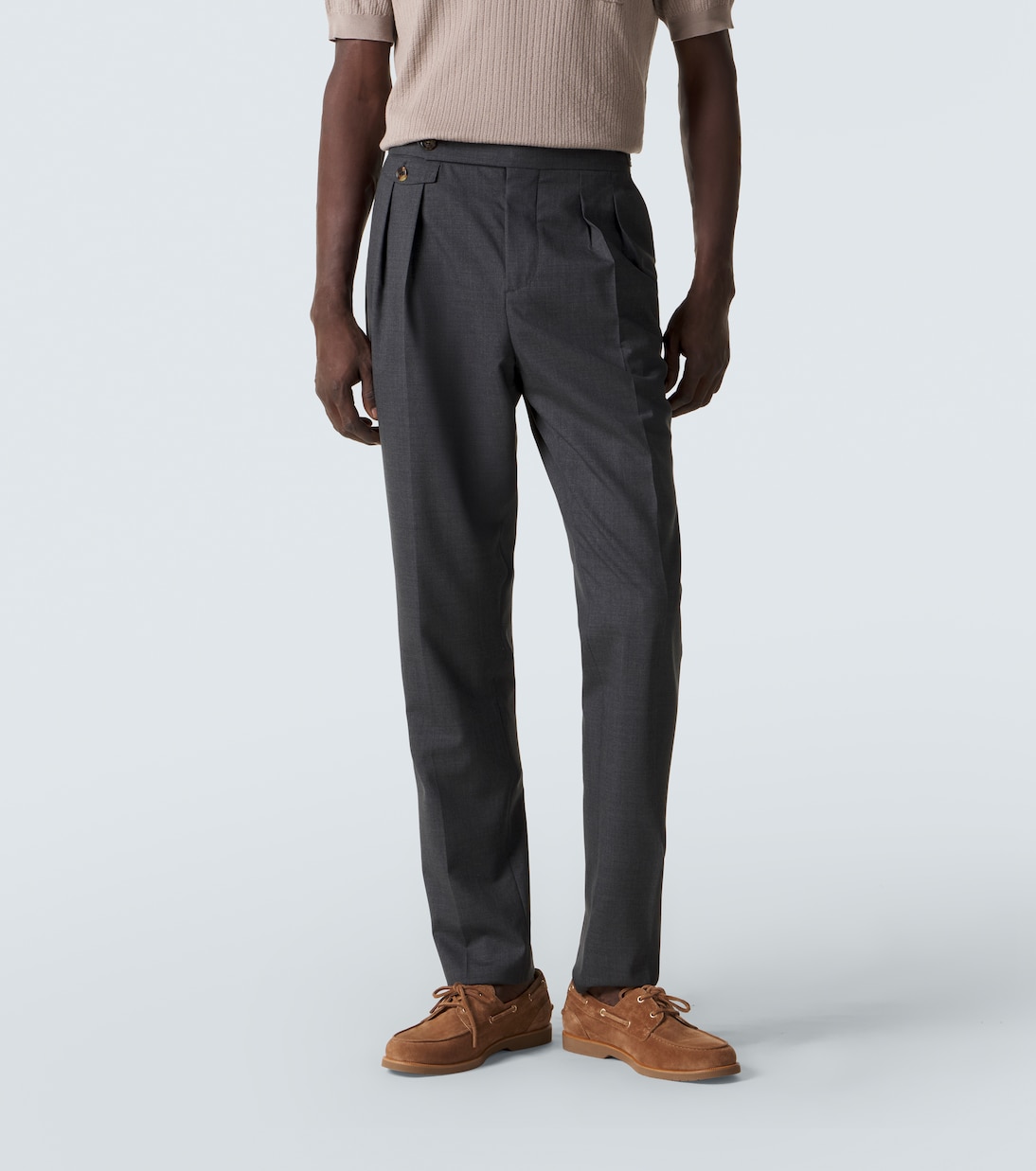 Virgin wool straight pants | Brunello Cucinelli