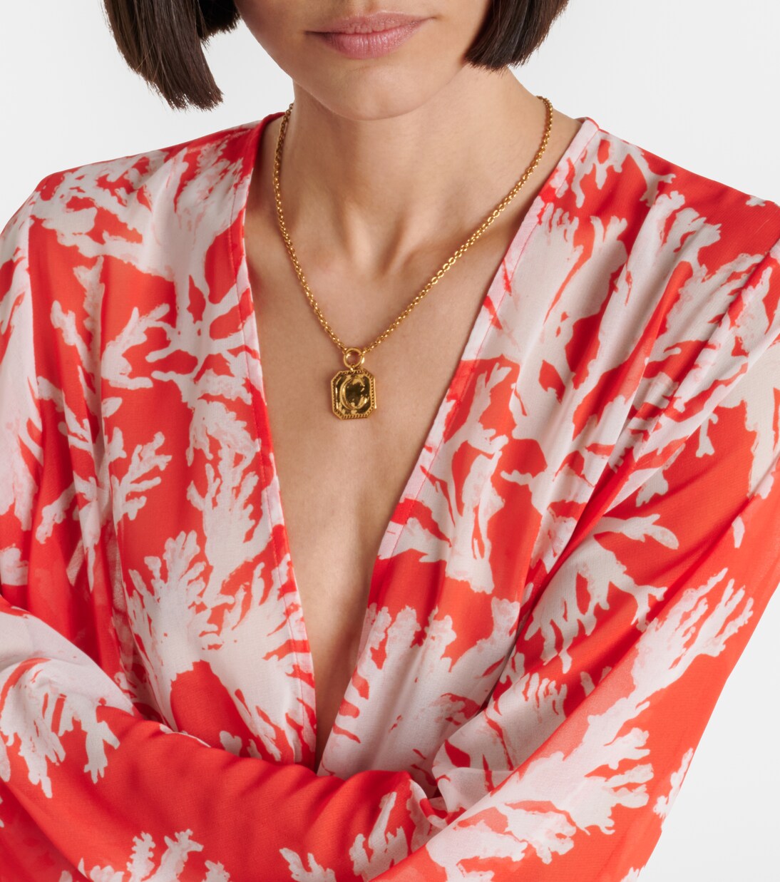 Chloe floral georgette kaftan | Alexandra Miro