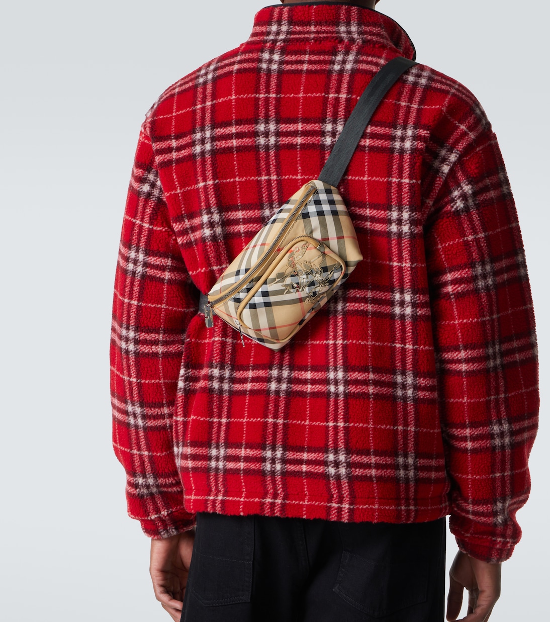 Burberry Check embroidered belt bag | Burberry