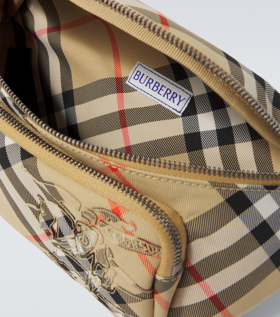 Burberry Check embroidered belt bag | Burberry