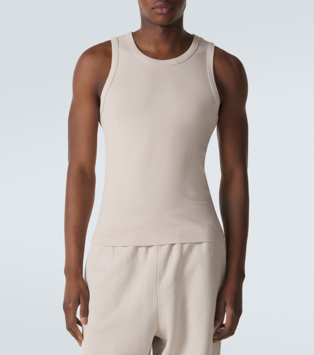 Cotton-blend fleece tank top | Entire Studios