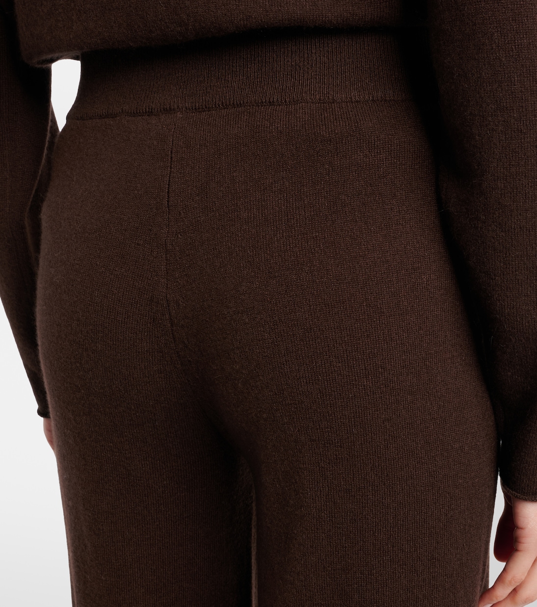 بنطلون واسع من الصوف والكشمير | Jardin des Orangers