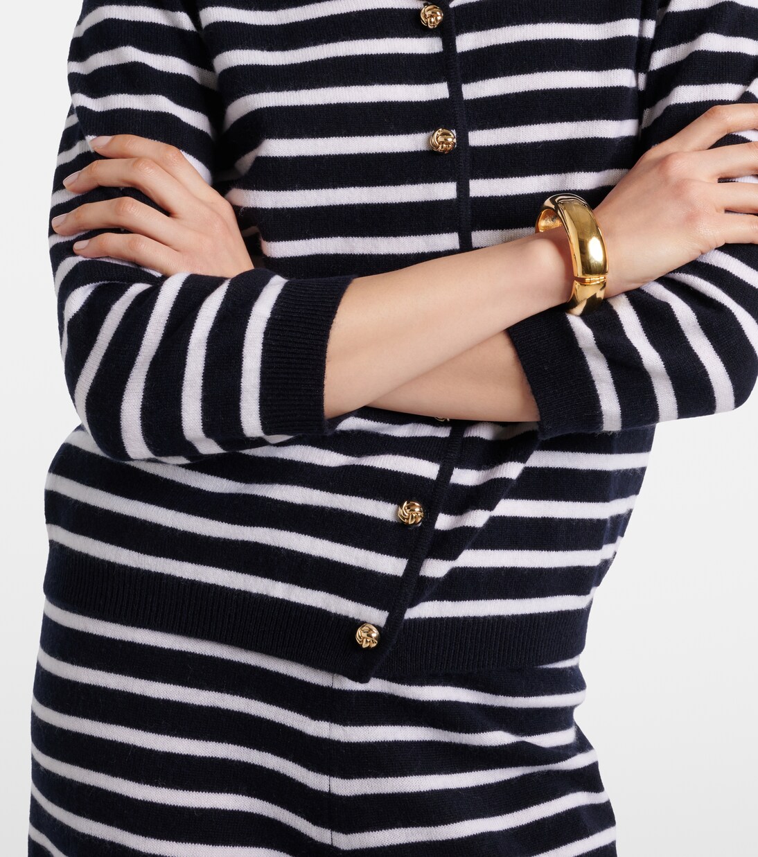 Striped cashmere cardigan | Jardin des Orangers