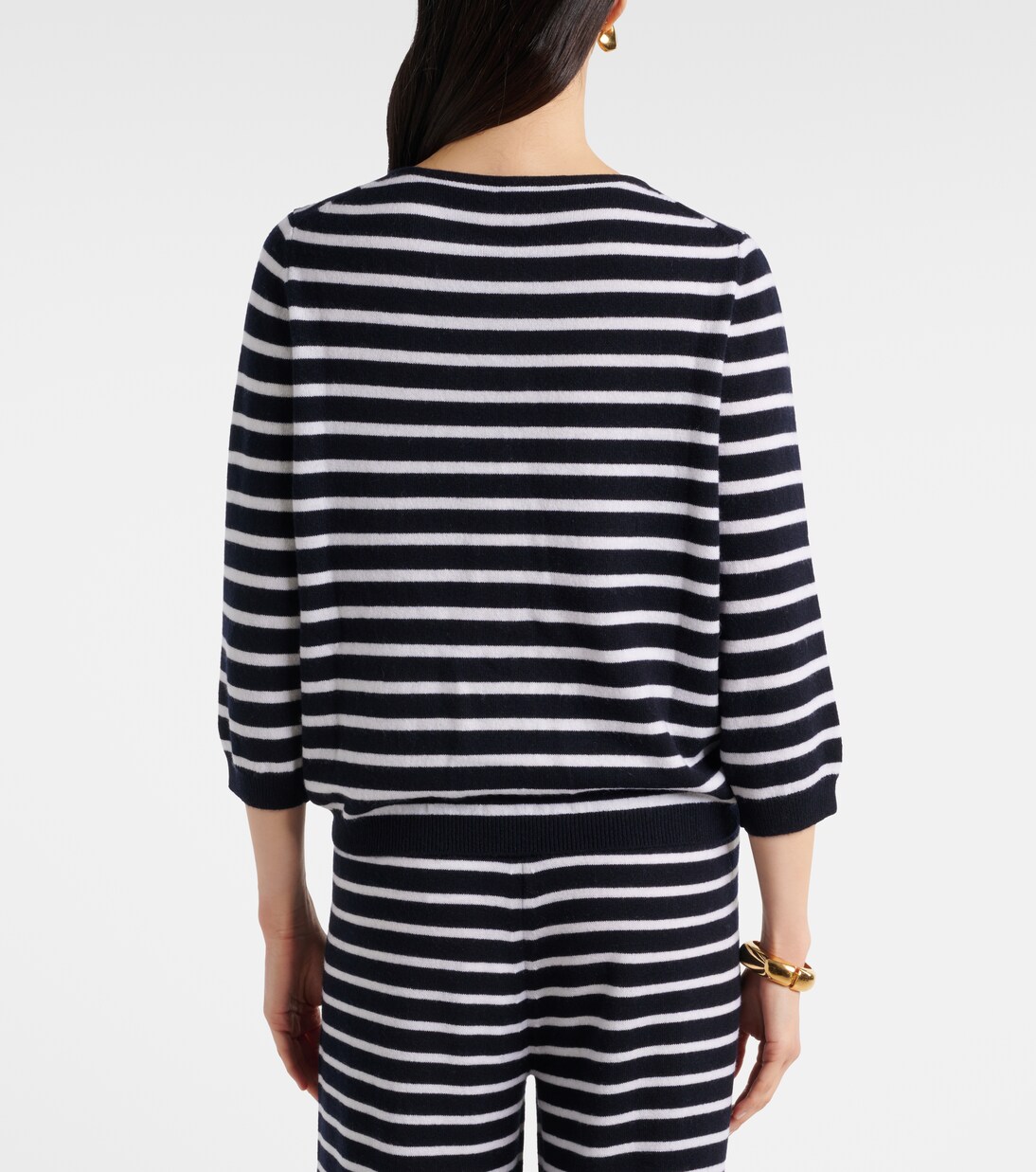 Striped cashmere cardigan | Jardin des Orangers