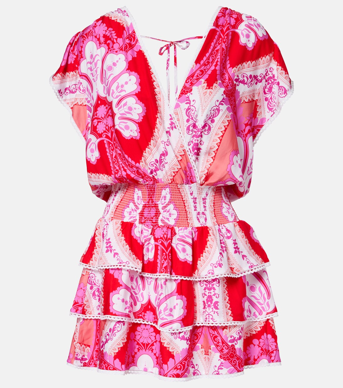 Jess printed tiered minidress | Melissa Odabash