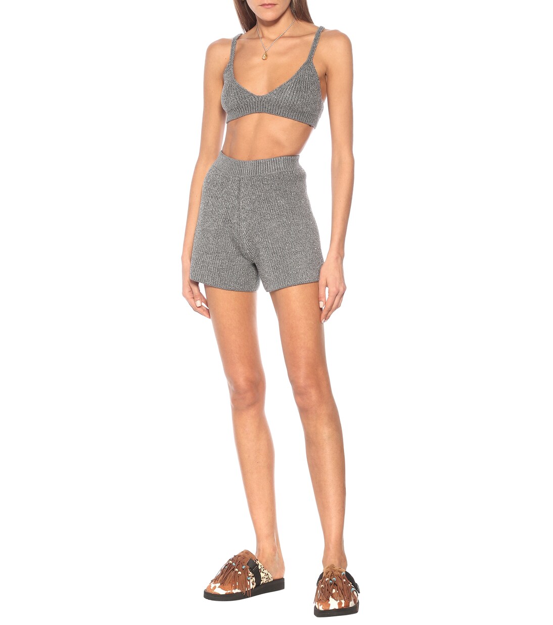 Space Invaders wool-blend shorts | Alanui